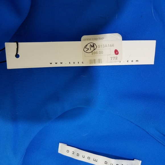 Susana Monaco Blue Top NWT - Picture 6 of 12
